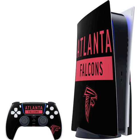 NFL Atlanta Falcons Black Performance Series PS5 Bundle Skin